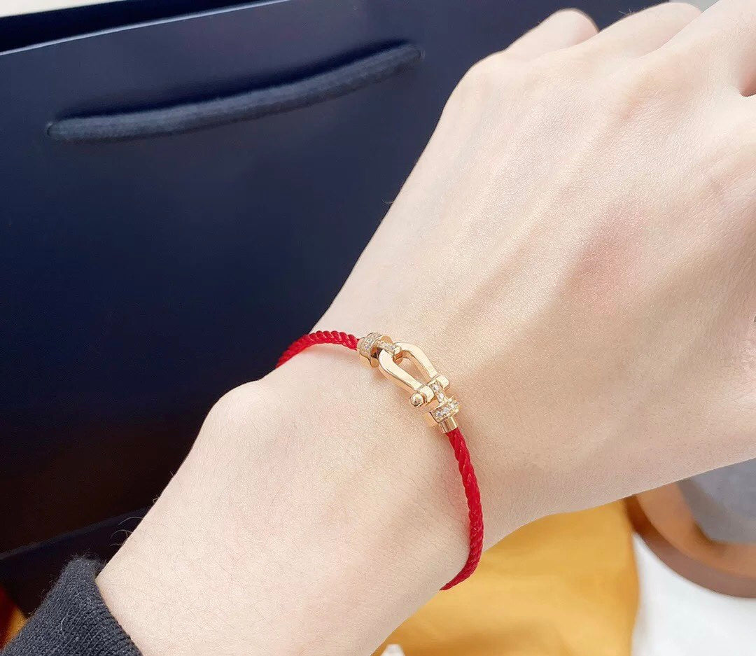 [⭐Sparkve]FORCE 10 HALF DIAMOND PINK GOLD RED CORDERI LARGE AND MEDIUM MODEL
