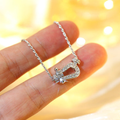 [⭐Sparkve]FORCE 10 DIAMOND SILVER NECKLACE MINI MODEL