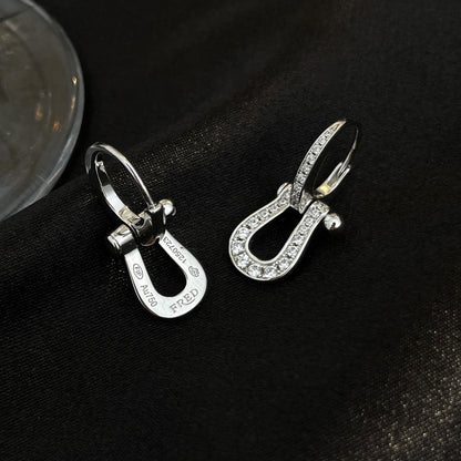 [⭐Sparkve]FORCE 10 FULL DIAMOND DROP EARRINGS MEDIUM MODEL