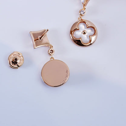 [⭐Sparkve]STAR AND SUN PINK GOLD MOP DROP EARRINGS
