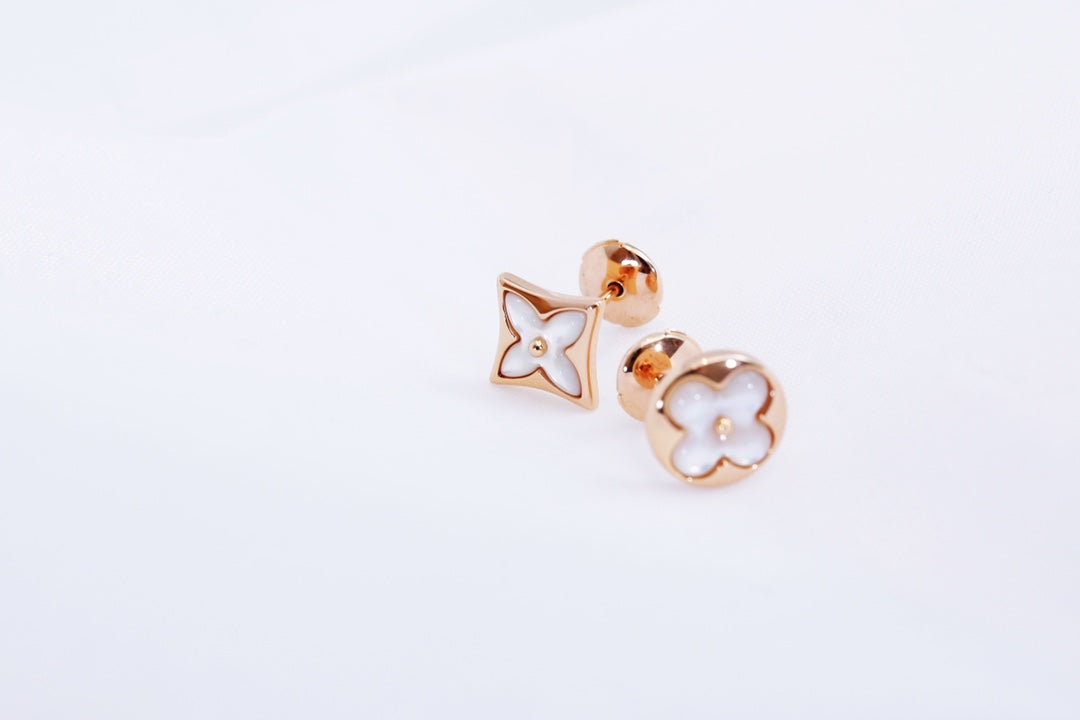 [⭐Sparkve]STAR AND SUN PINK GOLD MOP STUD EARRINGS