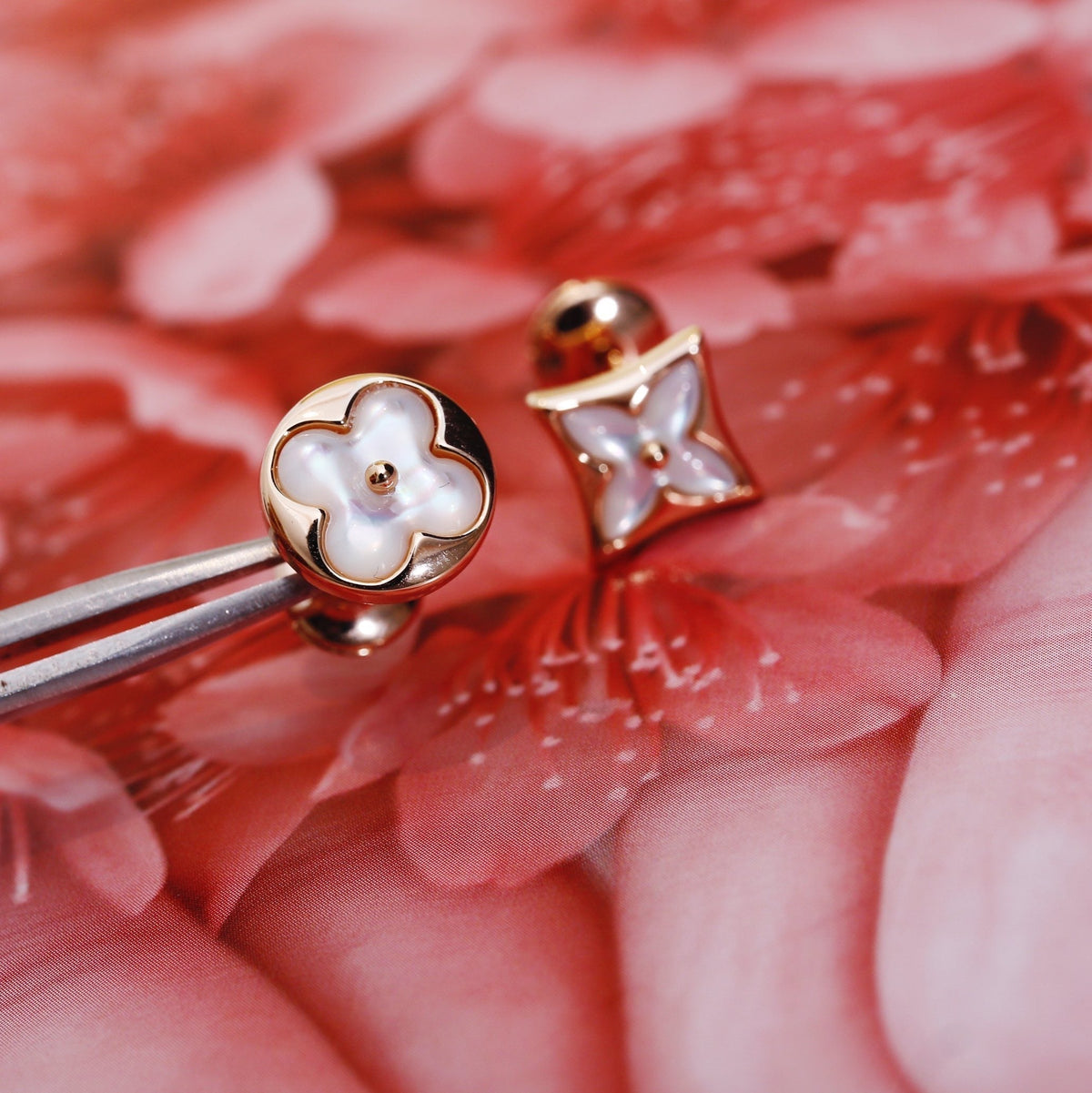 [⭐Sparkve]STAR AND SUN PINK GOLD MOP STUD EARRINGS