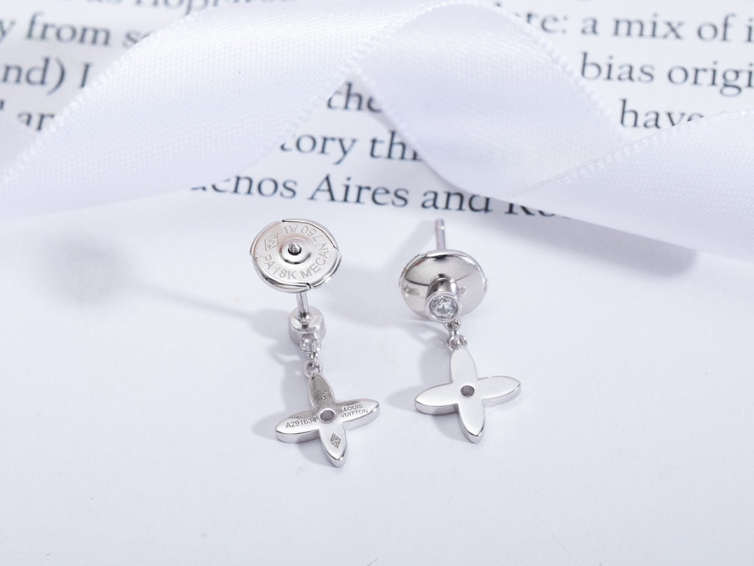 [⭐Sparkve]VIDYLLE SILVER DIAMOND MINI DROP EARRINGS