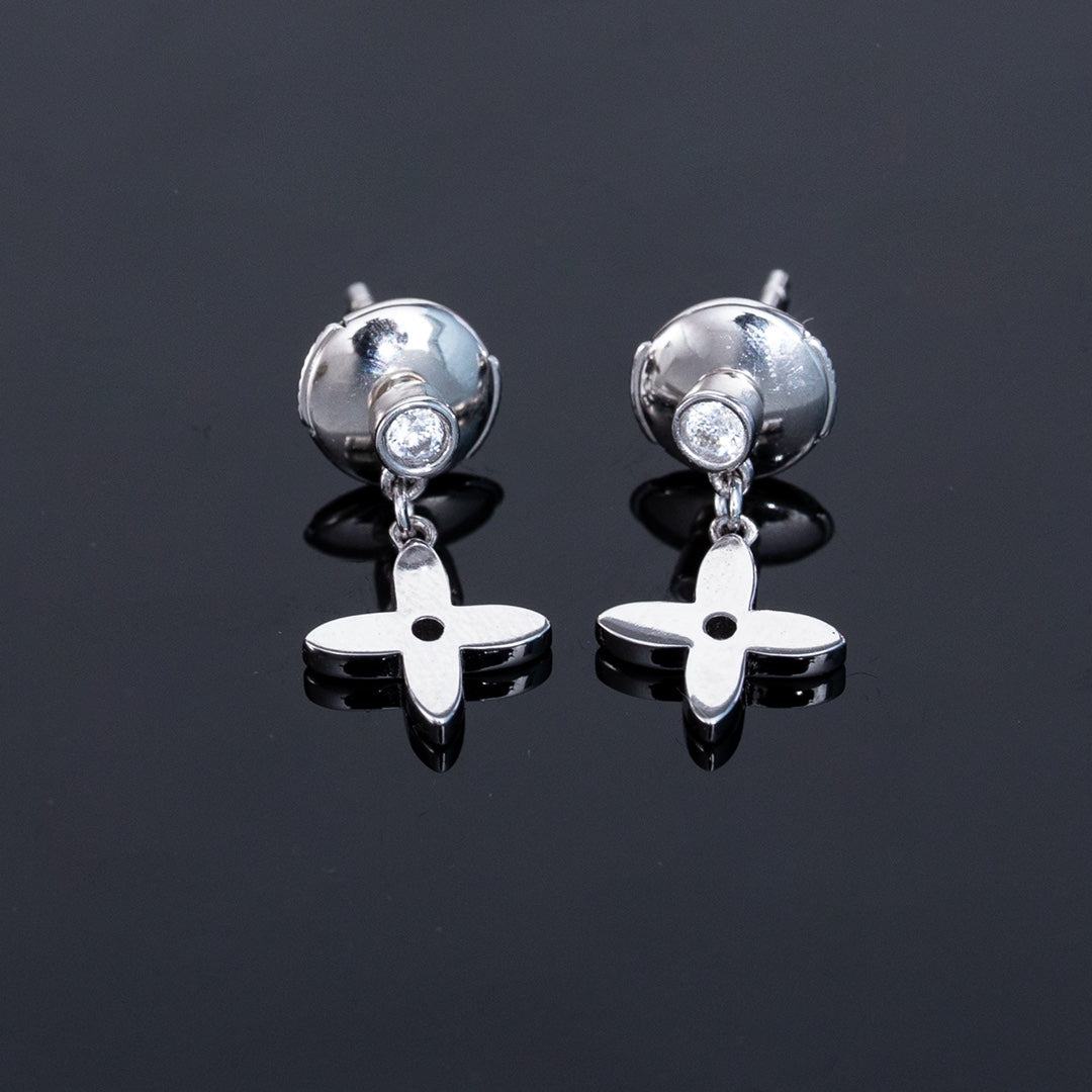 [⭐Sparkve]VIDYLLE SILVER DIAMOND MINI DROP EARRINGS