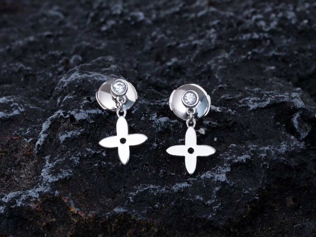 [⭐Sparkve]VIDYLLE SILVER DIAMOND MINI DROP EARRINGS