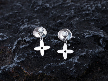[⭐Sparkve]VIDYLLE SILVER DIAMOND MINI DROP EARRINGS
