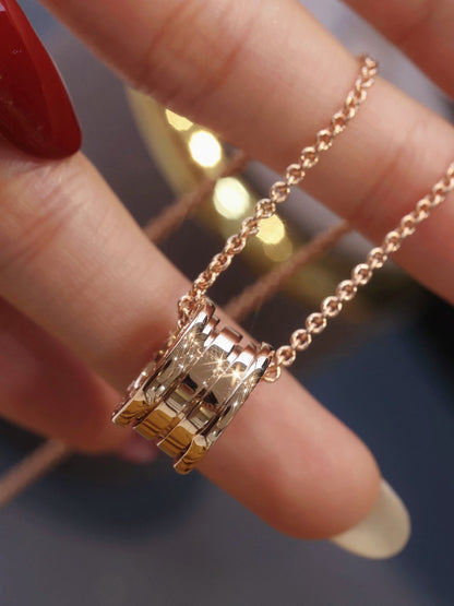 [⭐Sparkve]ZERO 1 PINK GOLD NECKLACE