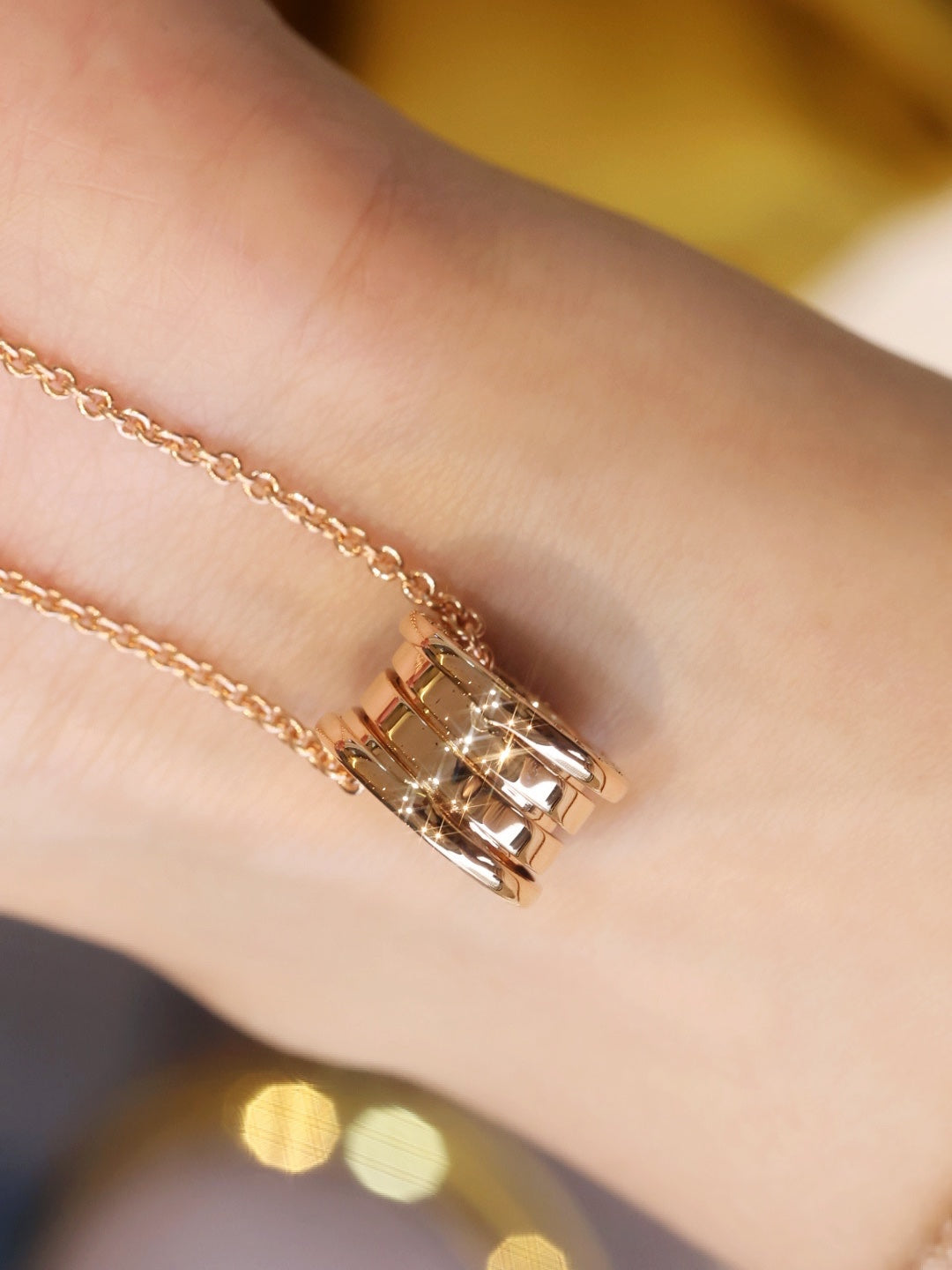 [⭐Sparkve]ZERO 1 PINK GOLD NECKLACE