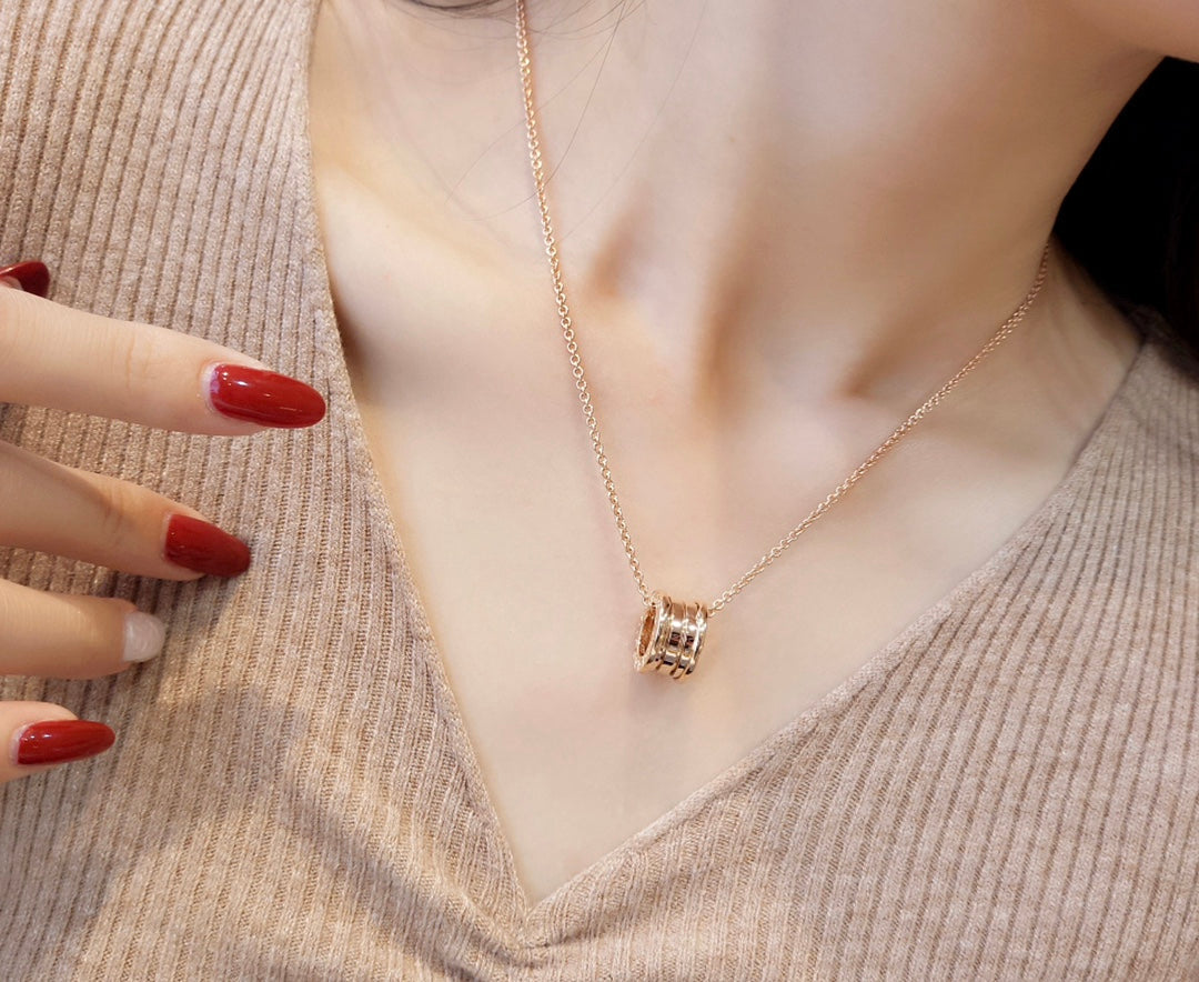[⭐Sparkve]ZERO 1 PINK GOLD NECKLACE
