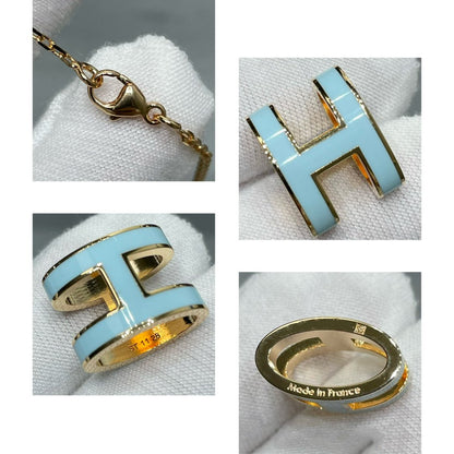 [⭐Sparkve]POP H SKY BLUE NECKLACE