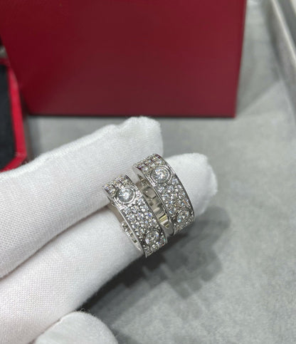 [⭐Sparkve]LOVE 5.5MM DIAMOND PAVED EARRINGS