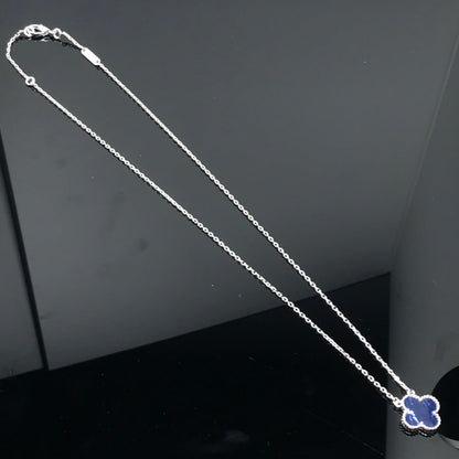 [⭐Sparkve]CLOVER PIETERSITE SILVER LONG NECKLACE