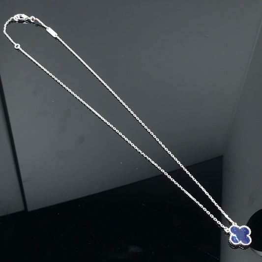 [⭐Sparkve]CLOVER PIETERSITE SILVER LONG NECKLACE