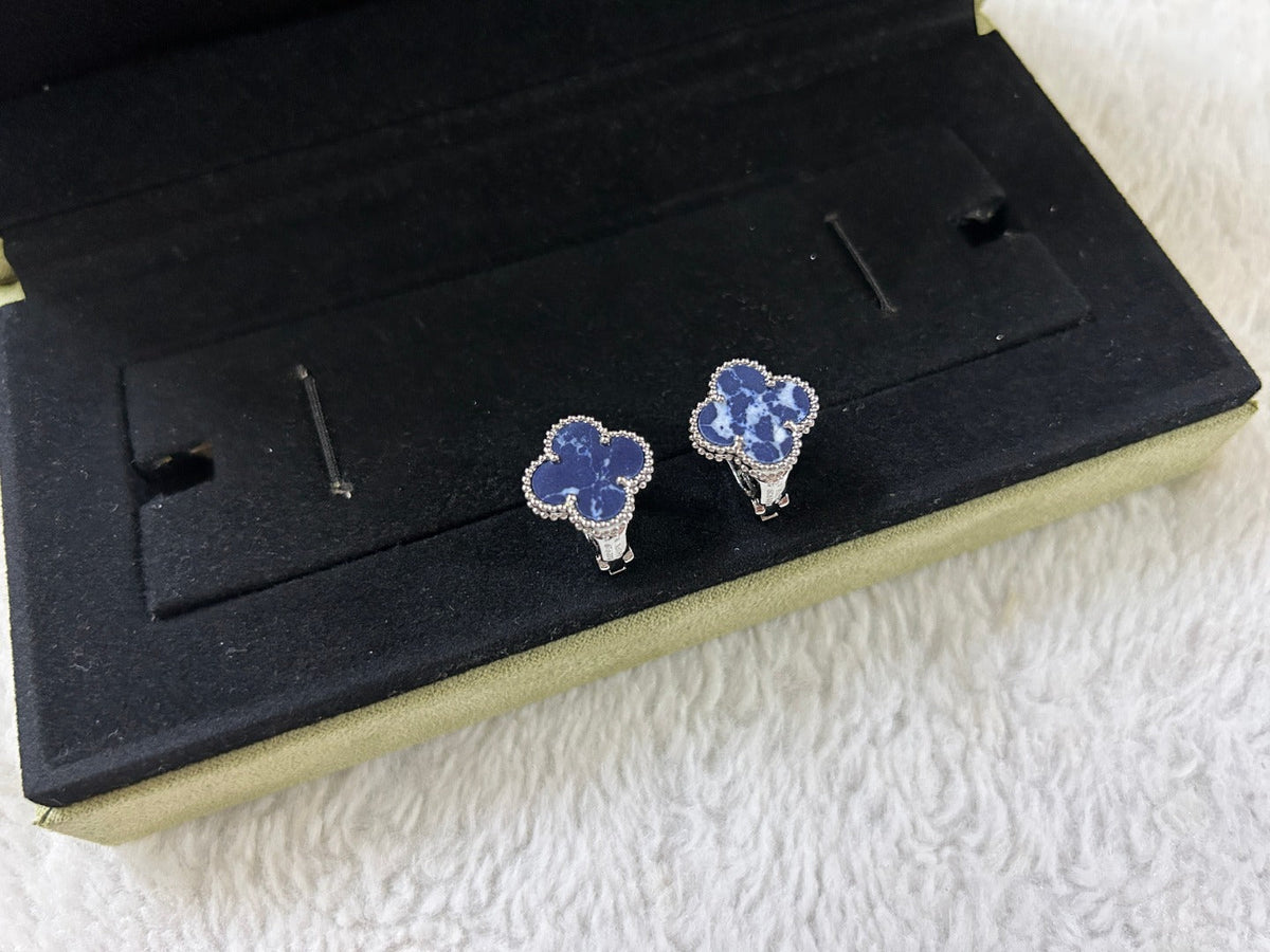 [⭐Sparkve]CLOVER PIETERSITE MEDIUM STUD EARRINGS