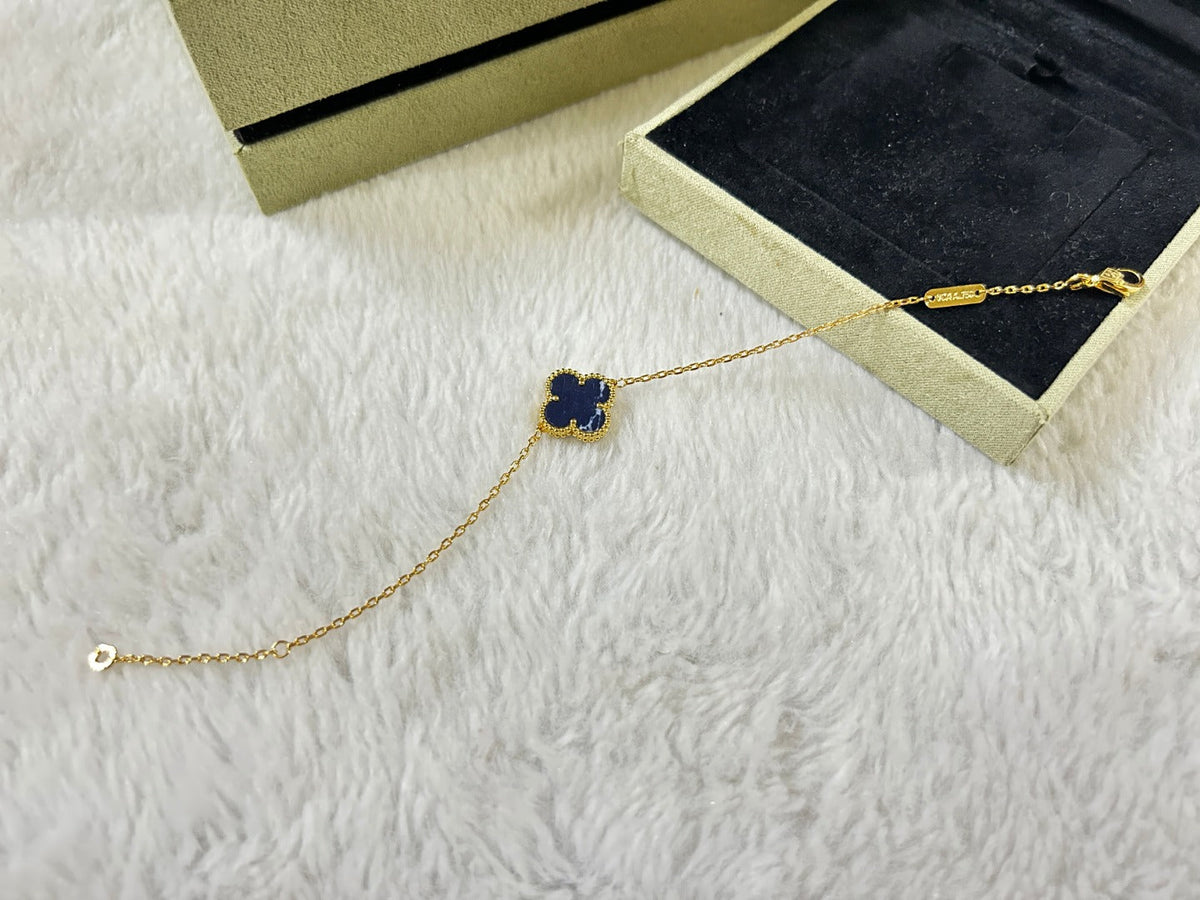 [⭐Sparkve]CLOVER 1 MOTIF PIETERSITE BRACELET