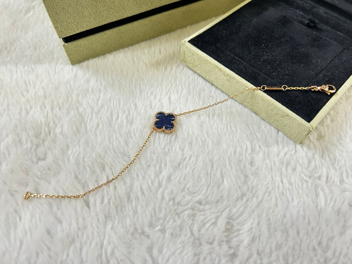 [⭐Sparkve]CLOVER 1 MOTIF PIETERSITE BRACELET