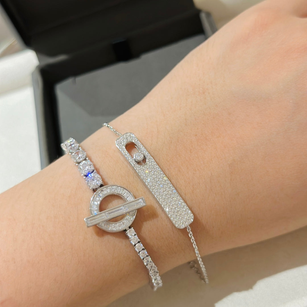 [⭐Sparkve]MOVE CLASSIQUE DIAMOND PAVED BRACELET