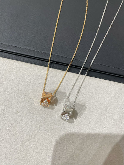 [⭐Sparkve]LIENS EVIDENCE DIAMOND PAVED NECKLACE