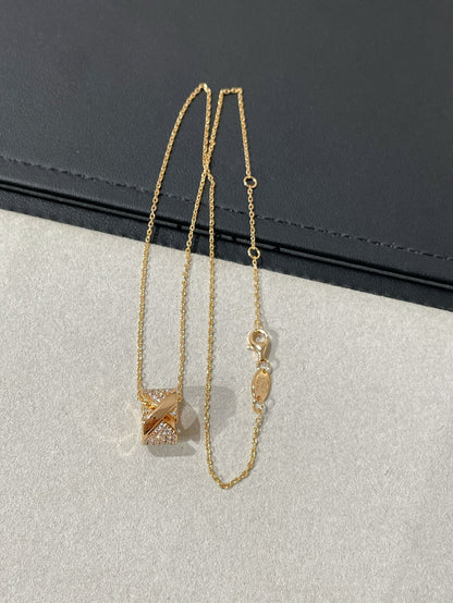 [⭐Sparkve]LIENS EVIDENCE DIAMOND PAVED NECKLACE