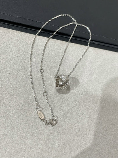 [⭐Sparkve]LIENS EVIDENCE DIAMOND PAVED NECKLACE