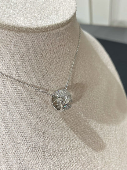 [⭐Sparkve]LIENS EVIDENCE DIAMOND PAVED NECKLACE
