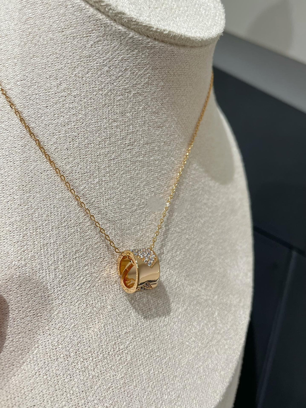 [⭐Sparkve]LIENS EVIDENCE DIAMOND PAVED NECKLACE