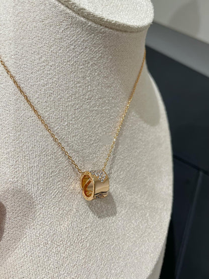 [⭐Sparkve]LIENS EVIDENCE DIAMOND PAVED NECKLACE