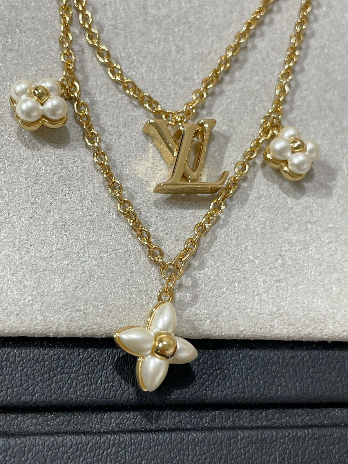 [⭐Sparkve]FLOWERGRAM GOLD MOP DOUBLE ROW NECKLACE