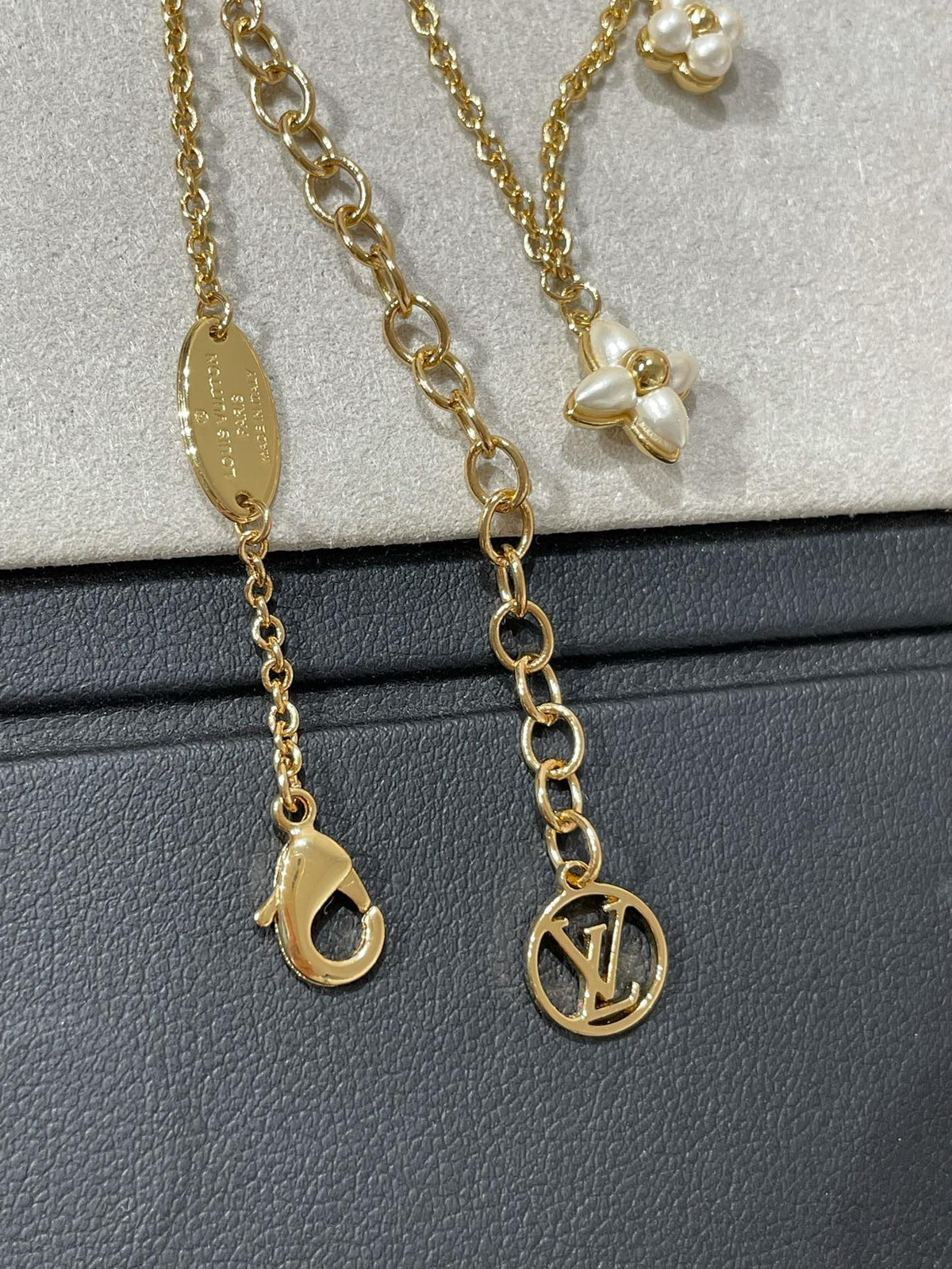 [⭐Sparkve]FLOWERGRAM GOLD MOP DOUBLE ROW NECKLACE