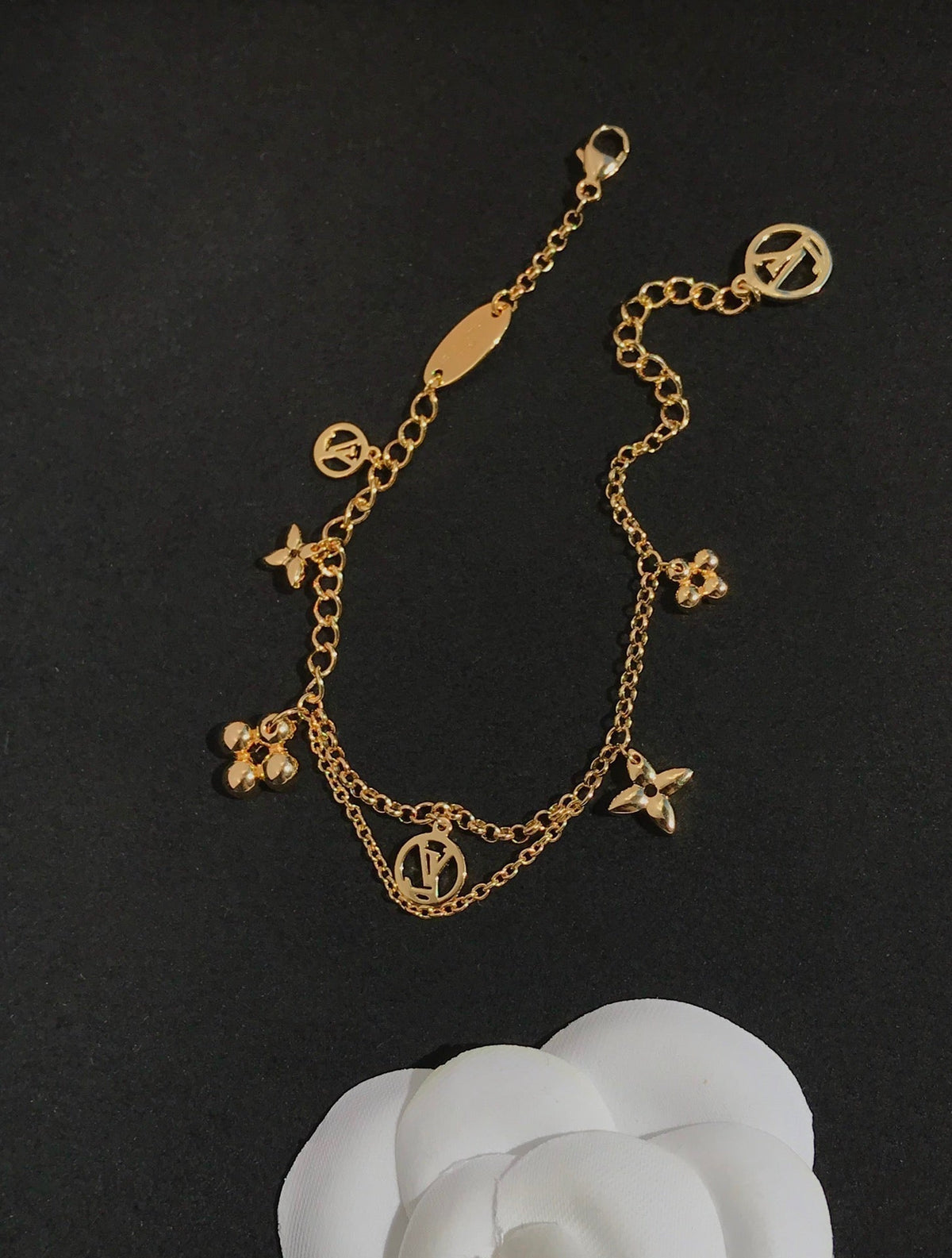 [⭐Sparkve]BLOOMING PINK GOLD MOP BRACELET