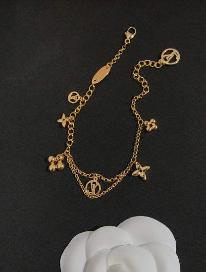 [⭐Sparkve]BLOOMING PINK GOLD MOP BRACELET