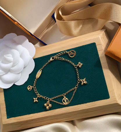 [⭐Sparkve]BLOOMING PINK GOLD MOP BRACELET