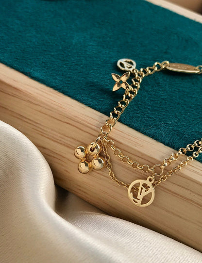 [⭐Sparkve]BLOOMING PINK GOLD MOP BRACELET