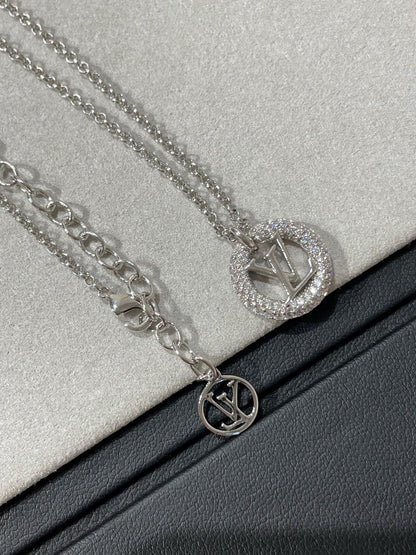 [⭐Sparkve]BY NIGHT DIAMOND PAVED NECKLACE