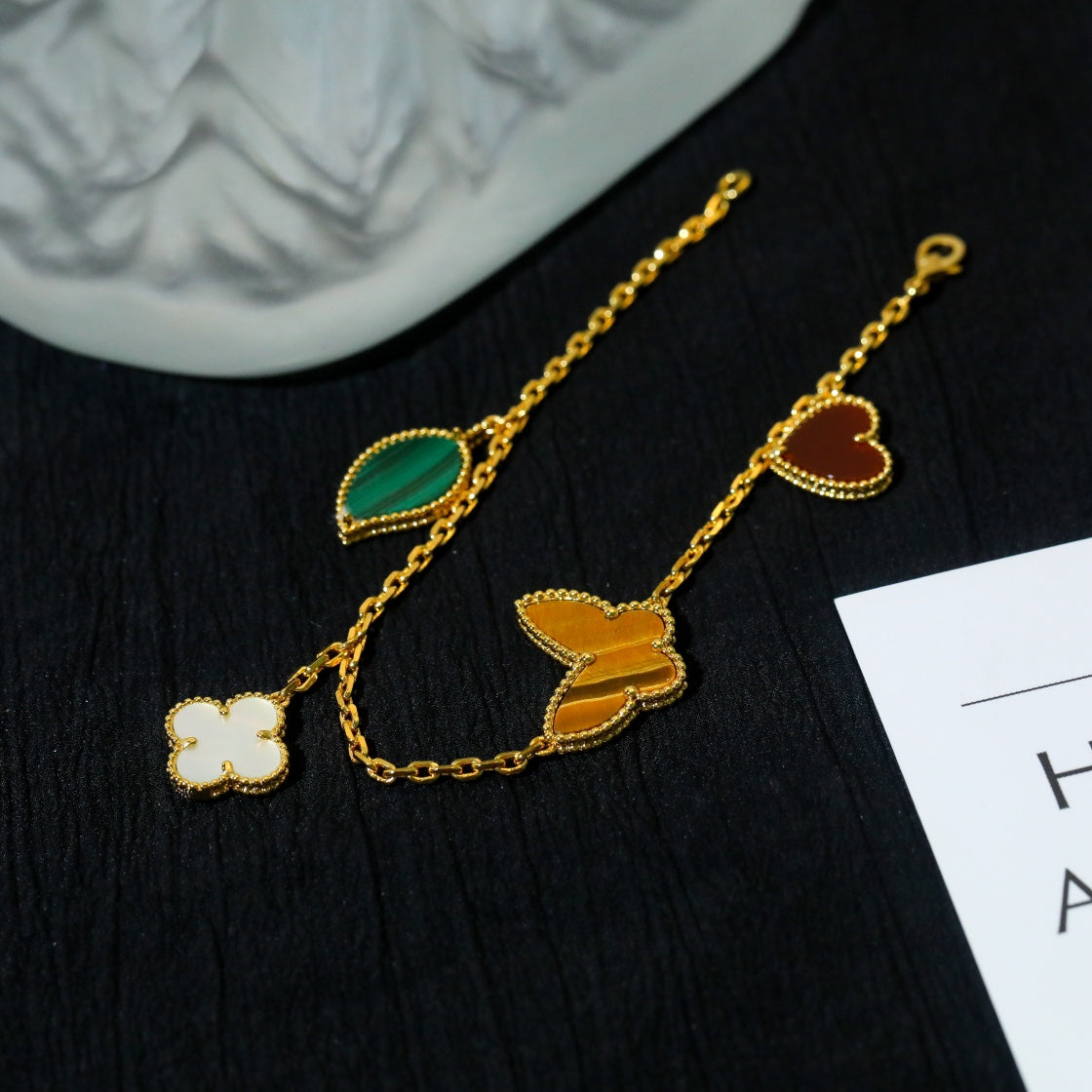 [⭐Sparkve]Sparkve SPRING 5 MOTIF GOLD BRACELET
