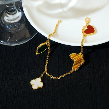 [⭐Sparkve]Sparkve SPRING 5 MOTIF GOLD BRACELET