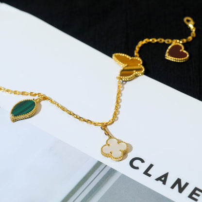 [⭐Sparkve]Sparkve SPRING 5 MOTIF GOLD BRACELET
