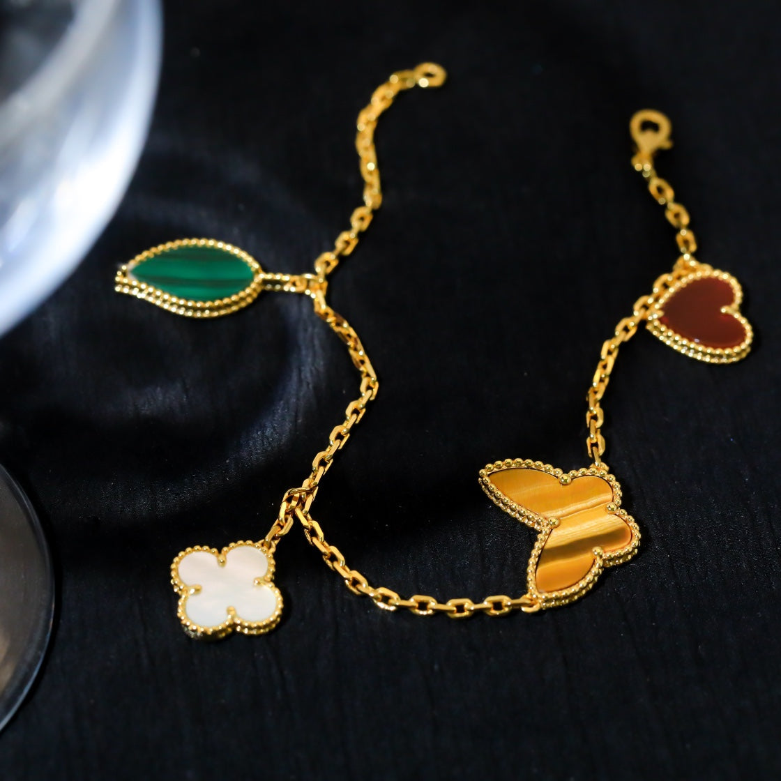 [⭐Sparkve]Sparkve SPRING 5 MOTIF GOLD BRACELET