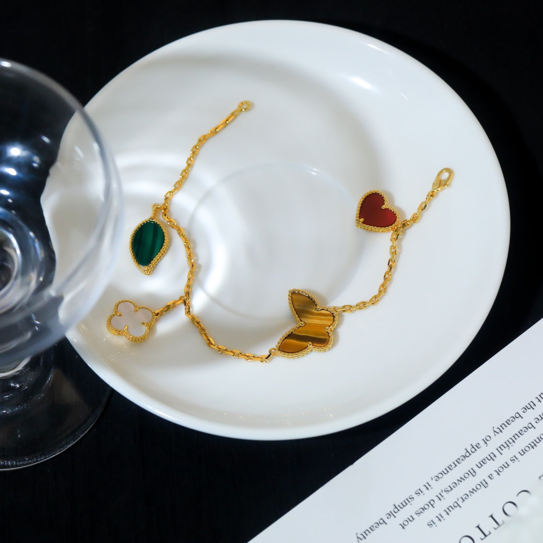 [⭐Sparkve]Sparkve SPRING 5 MOTIF GOLD BRACELET
