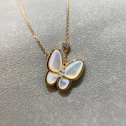 [⭐Sparkve]BUTTERFLY MOP DIAMOND NECKLACE