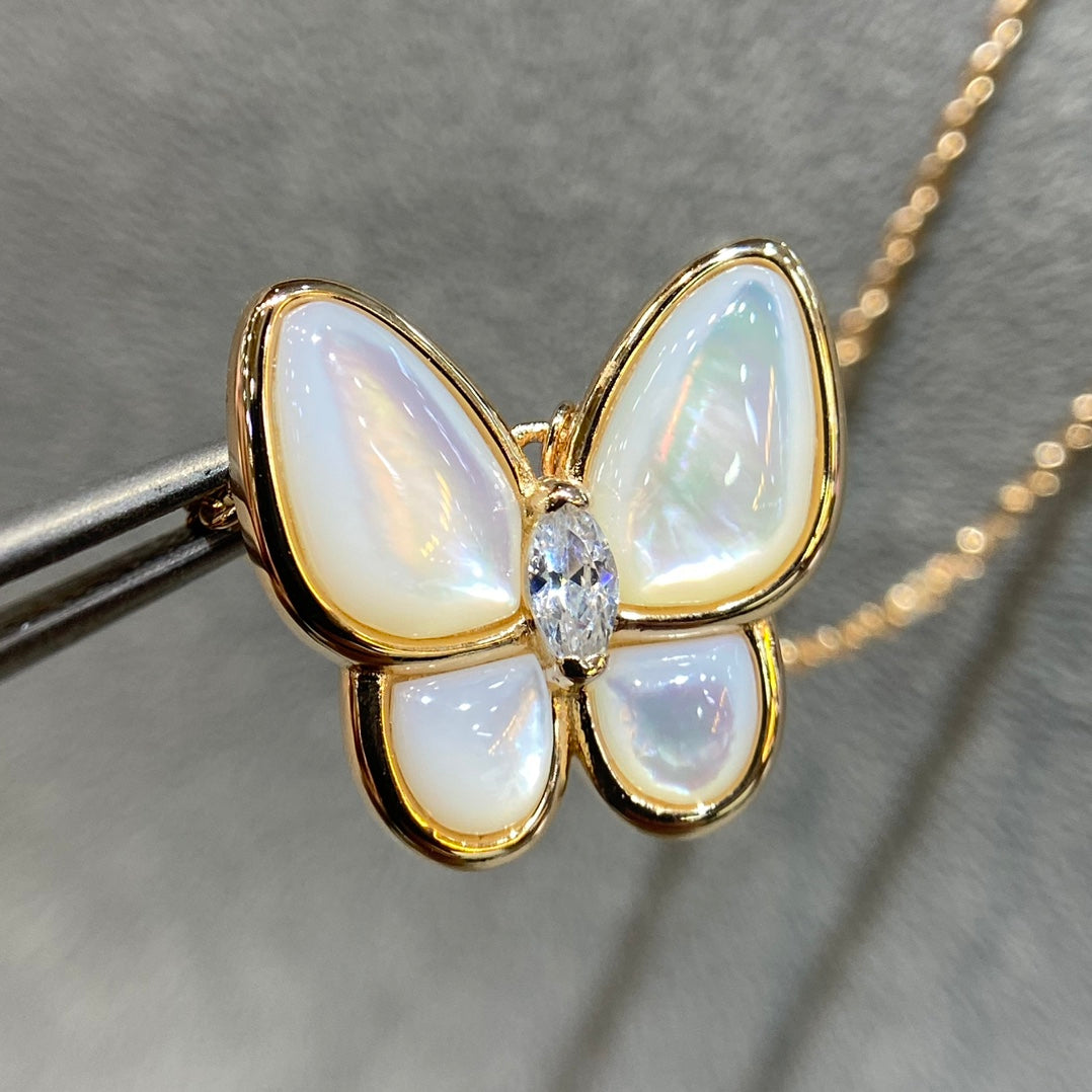 [⭐Sparkve]BUTTERFLY MOP DIAMOND NECKLACE