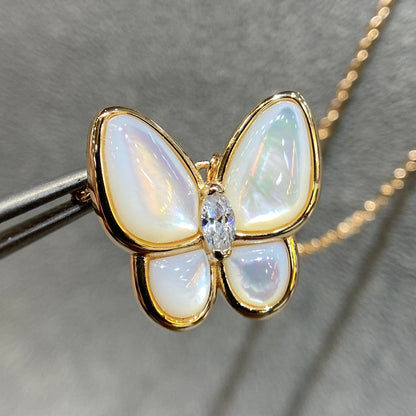 [⭐Sparkve]BUTTERFLY MOP DIAMOND NECKLACE
