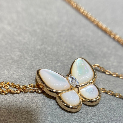 [⭐Sparkve]BUTTERFLY MOP DIAMOND NECKLACE