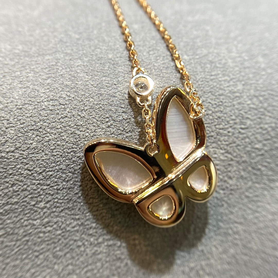 [⭐Sparkve]BUTTERFLY MOP DIAMOND NECKLACE