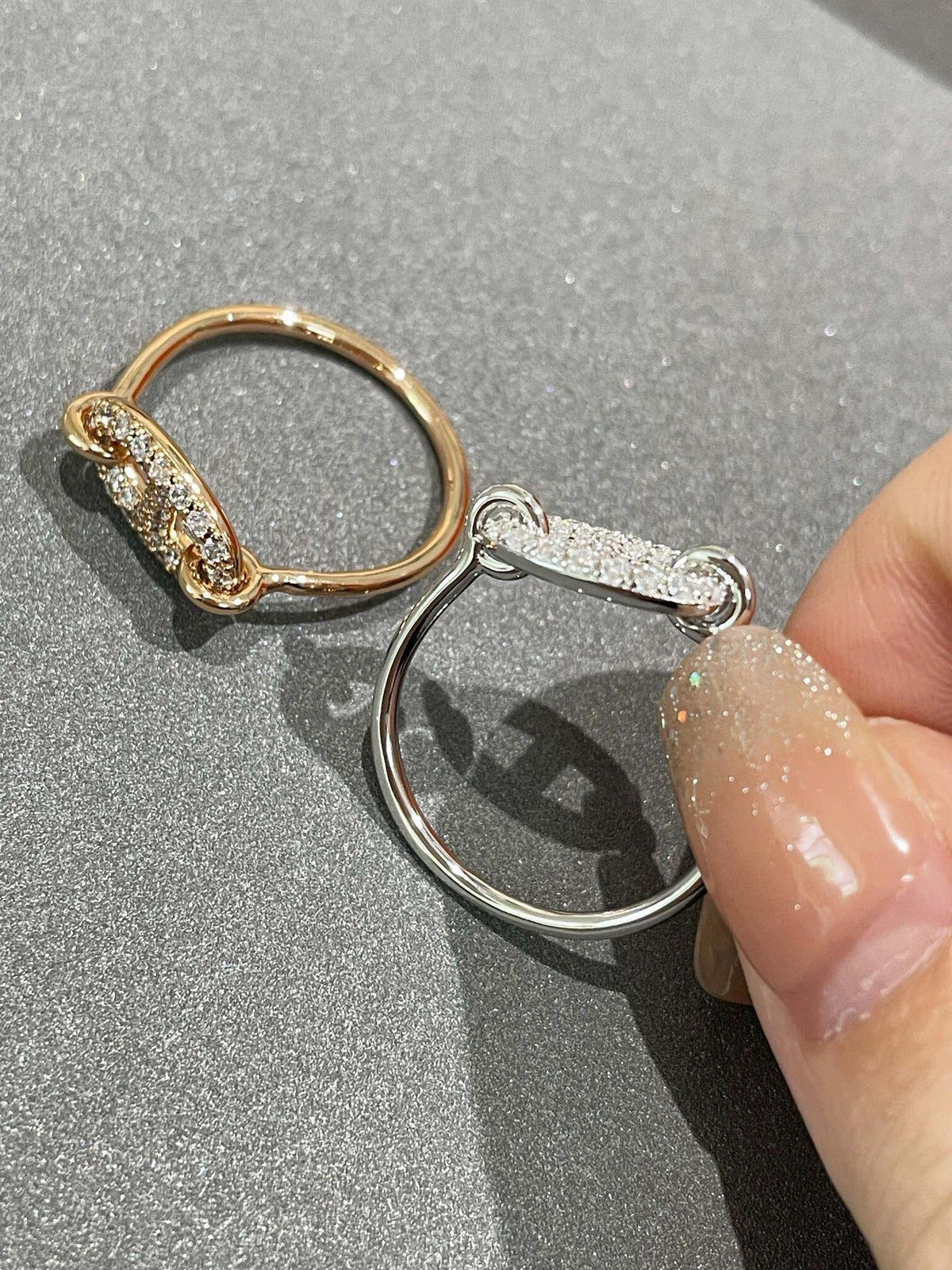 [⭐Sparkve]RONDE SMALL DIAMOND RING