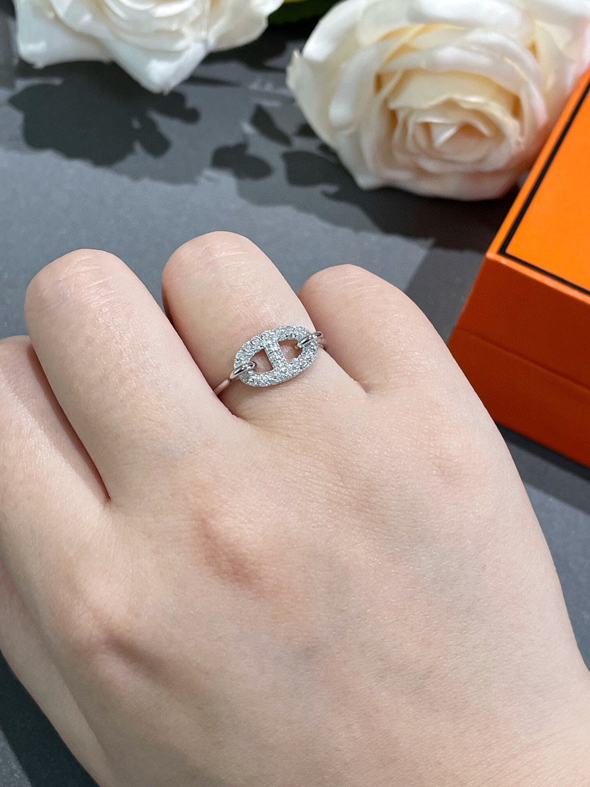 [⭐Sparkve]RONDE SMALL DIAMOND RING