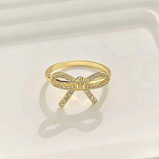 [⭐Sparkve Jewels]TWIST BOW RING