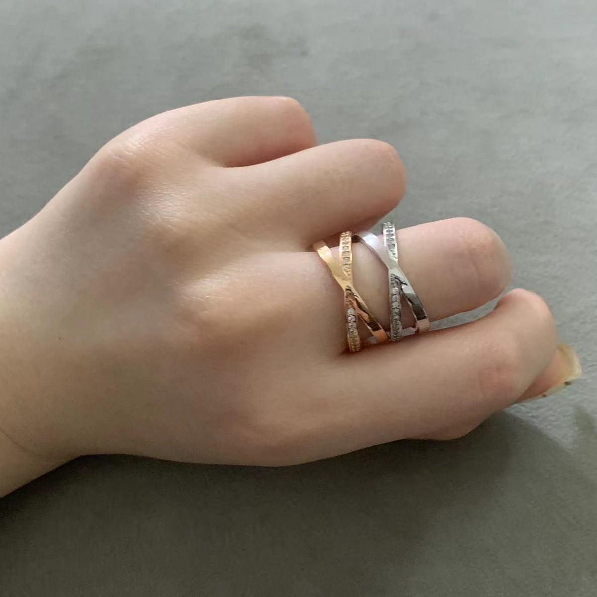 [⭐Sparkve Jewels]ATLAS X DIAMOND RING