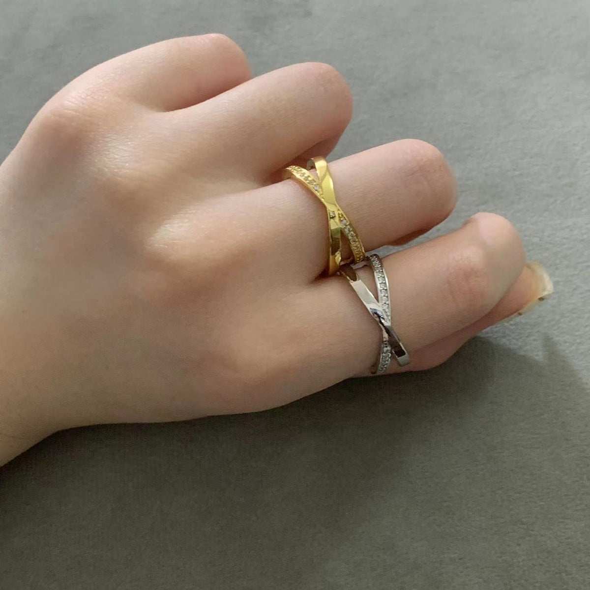[⭐Sparkve Jewels]ATLAS X DIAMOND RING