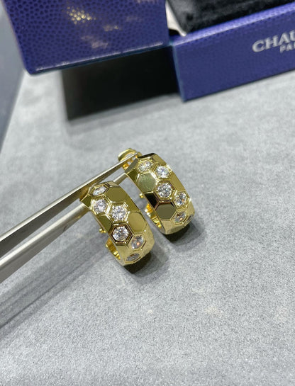 [⭐Sparkve]BEE LOVE DIAMOND HOOP EARRINGS